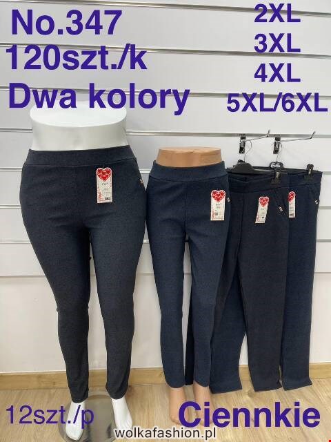 Spodnie damskie 347 Mix kolor 2XL-6XL												
