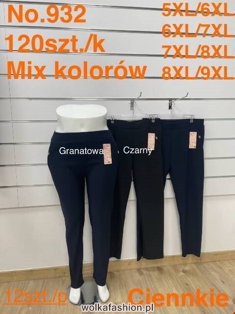 Spodnie damskie 932 Mix kolor 5XL-9XL