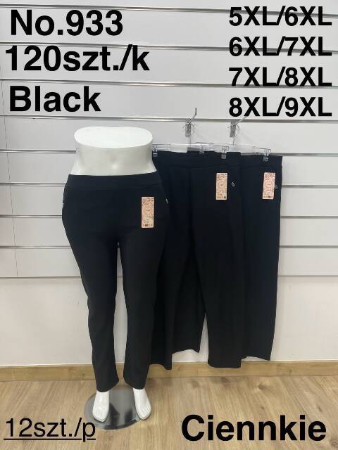 Spodnie damskie 933 Mix kolor 5XL-9XL 1