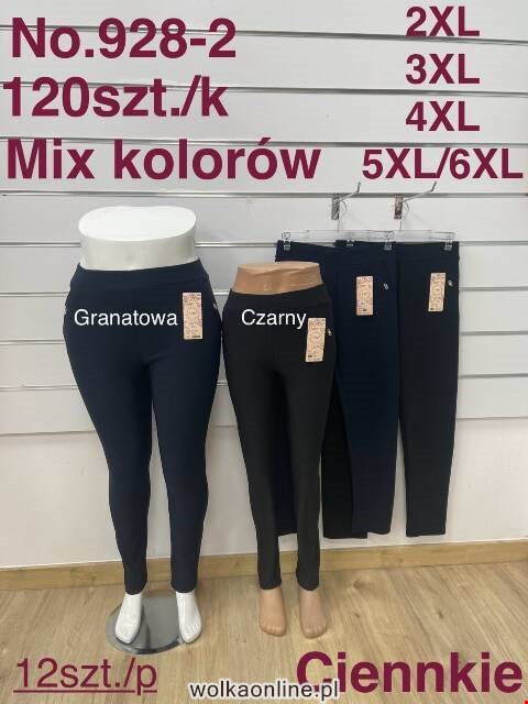 Spodnie damskie 928-2 Mix kolor 2XL-6XL