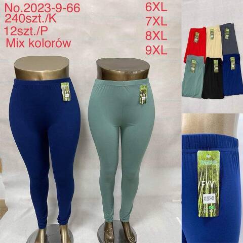 Leginsy damskie 2023-9-66 Mix kolor 2XL-6XL