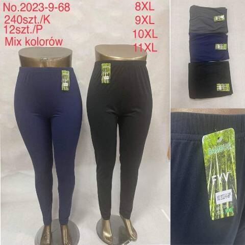 Leginsy damskie 2023-9-68 Mix kolor 2XL-6XL 1
