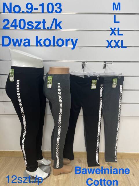 Leginsy damskie 9-103 Mix kolor M-2XL