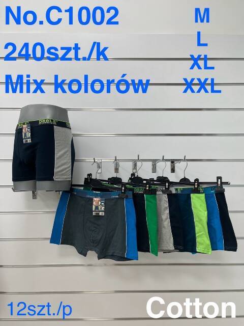 Bokserki męskie  C1002 Mix kolor M-2XL