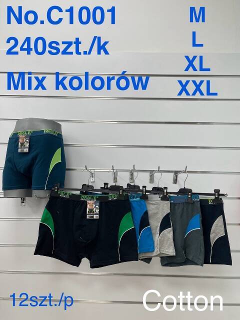 Bokserki męskie  C1001 Mix kolor M-2XL