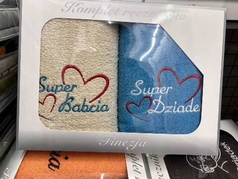 Komplet 2 Części  ręczników 4745 Mix kolor 50x100cm