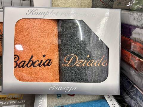 Komplet 2 Części  ręczników 4747 Mix kolor 50x100cm