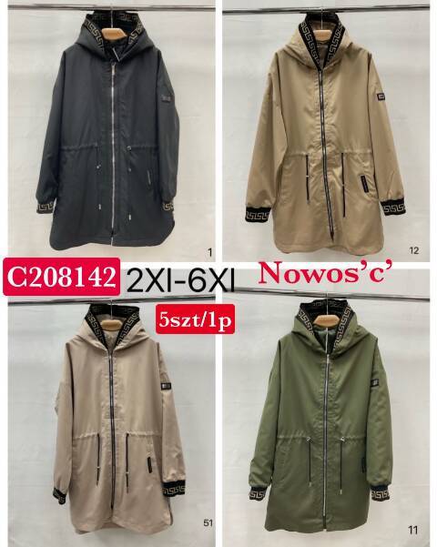 Kurtka wiosenna damskie C208142 1 kolor 2XL-6XL