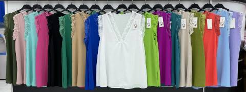 Bluzka damskie 5260 Mix kolor Standard (Towar Włoskie)