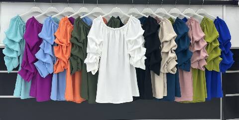 Bluzka damskie 5262 Mix kolor Standard (Towar Włoskie)