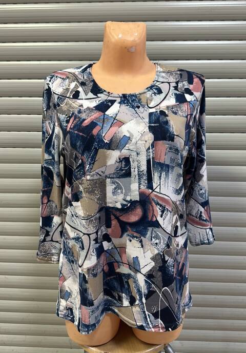 Bluzka damskie 5400 1 kolor L-4XL (Towar Ploskie)