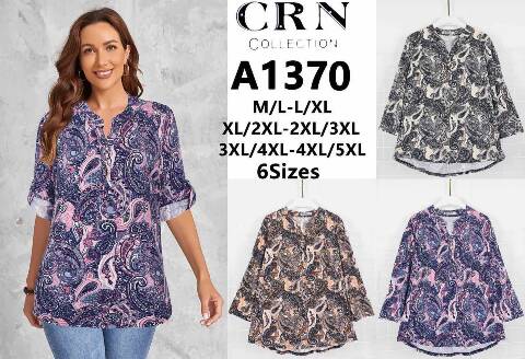 Koszula damskie A1370 Mix kolor M-5XL  1