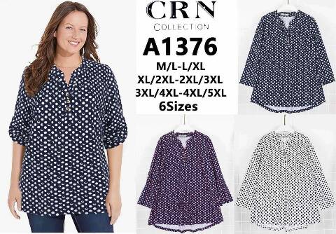 Koszula damskie A1376 Mix kolor M-5XL  1