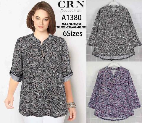 Koszula damskie A1380 Mix kolor M-5XL  1
