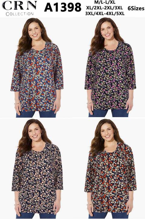 Koszula damskie A1398 Mix kolor M-5XL 