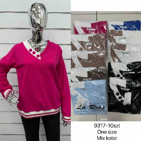 Bluza damskie 9317 Mix kolor Standard