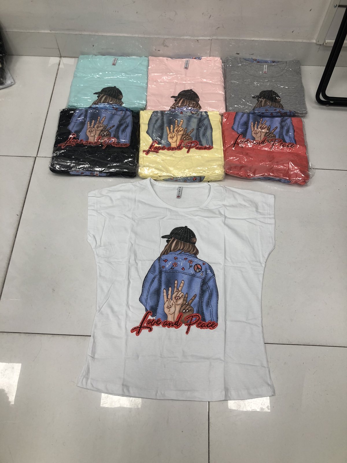 Bluzka damskie 5504 Mix kolor 2XL-4XL (Towar Tureckie) 1