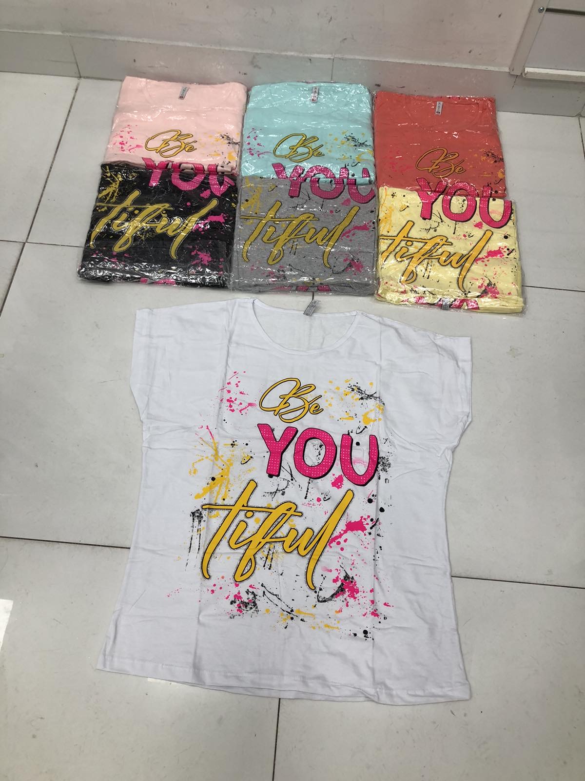 Bluzka damskie 5538 Mix kolor 2XL-4XL (Towar Tureckie)