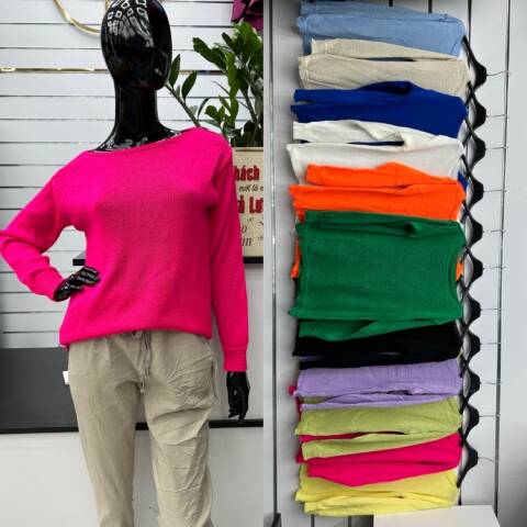 Sweter damskie 5799 Mix kolor Standard (Towar Włoskie)