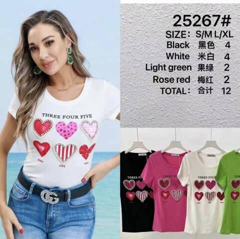 Bluzka damskie 25267 Mix kolor S/M-L/XL  1