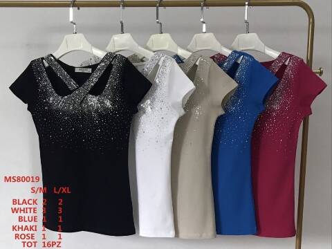 Bluzka damskie MS80019 Mix kolor S/M-L/XL 