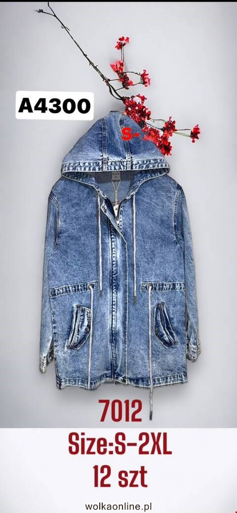 Kurtka jeansowa damskie 7012 1 kolor S-2XL