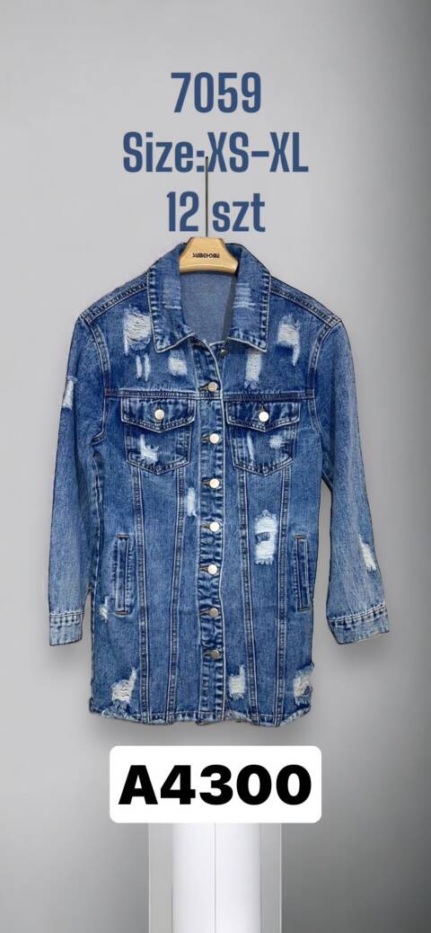 Kurtka jeansowa damskie 7059 1 kolor XS-XL 1