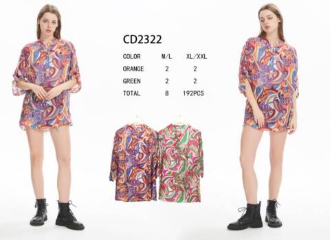 Koszula damskie CD2322 Mix kolor M-2XL