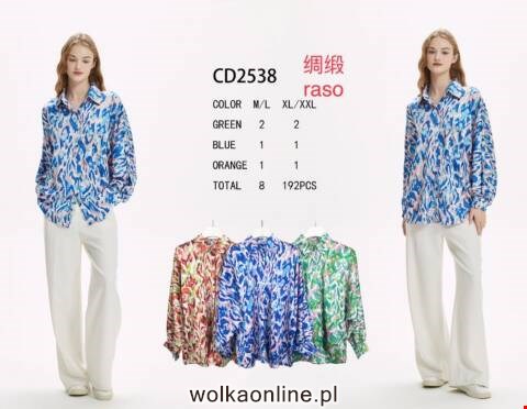 Koszula damskie CD2538 Mix kolor M-2XL
