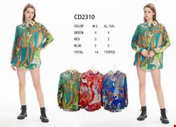 Koszula damskie CD2310 Mix kolor M-2XL