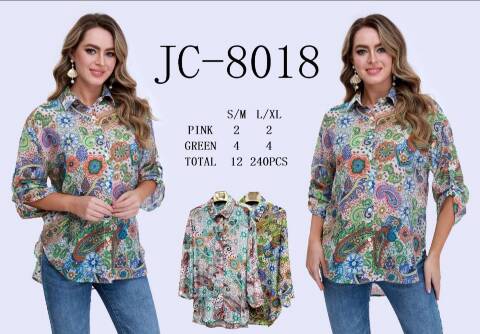 Koszula damskie JC-8018 Mix kolor S/M-L/XL