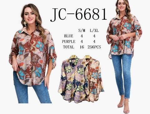 Koszula damskie JC-6681 Mix kolor S/M-L/XL