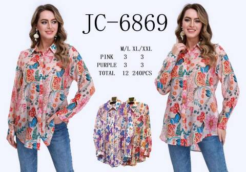 Koszula damskie JC-6869 Mix kolor M-2XL