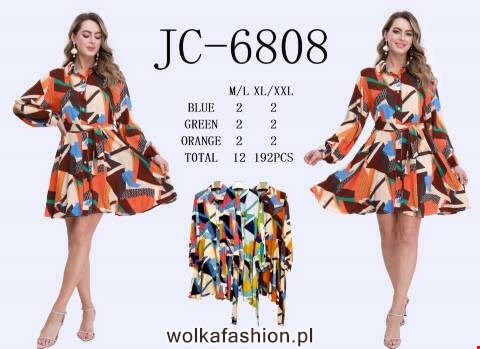 Sukienka damskie JC-6808 Mix kolor M-2XL