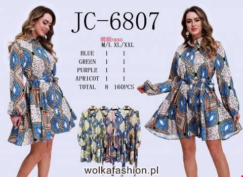 Sukienka damskie JC-6807 Mix kolor M-2XL