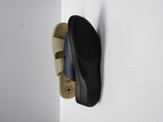 Klapki Damskie 2955 BEIGE/WINE/NAVY 36-41 1