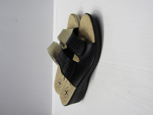 Klapki Damskie 2924 BLACK/WHITE/BEIGE 36-41