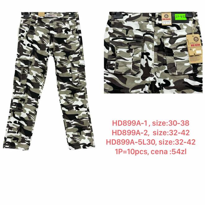 Spodnie męskie HD899A-2 1 KOLOR 32-42