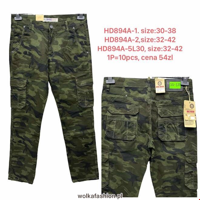 Spodnie męskie HD894A-5L30 1 KOLOR 32-42
