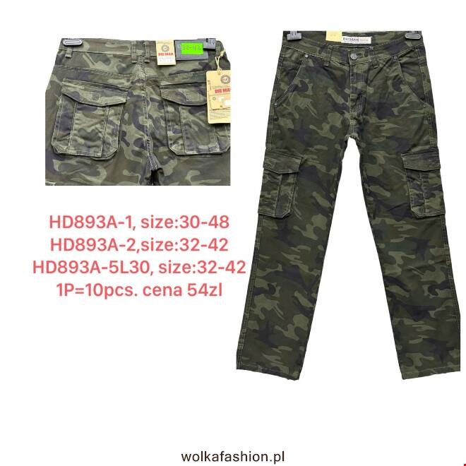 Spodnie męskie HD893A-2 1 KOLOR 32-42