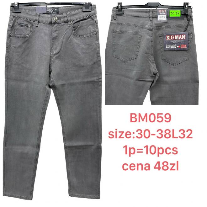 Jeansy męskie BM059 1 KOLOR 30-38