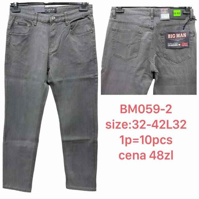 Jeansy męskie BM059-2 1 KOLOR 32-42