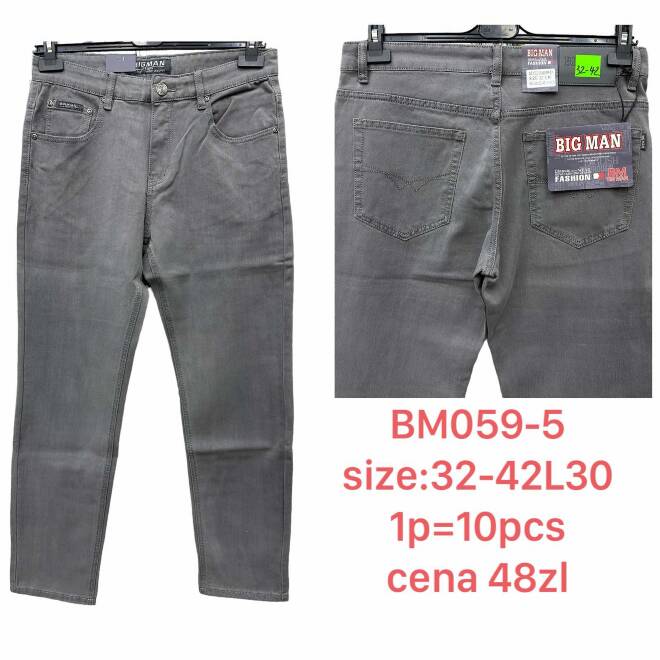 Jeansy męskie BM059-5 1 KOLOR 32-42