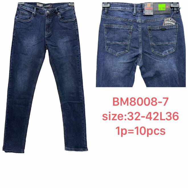 Jeansy męskie BM8008-7 1 KOLOR 32-42