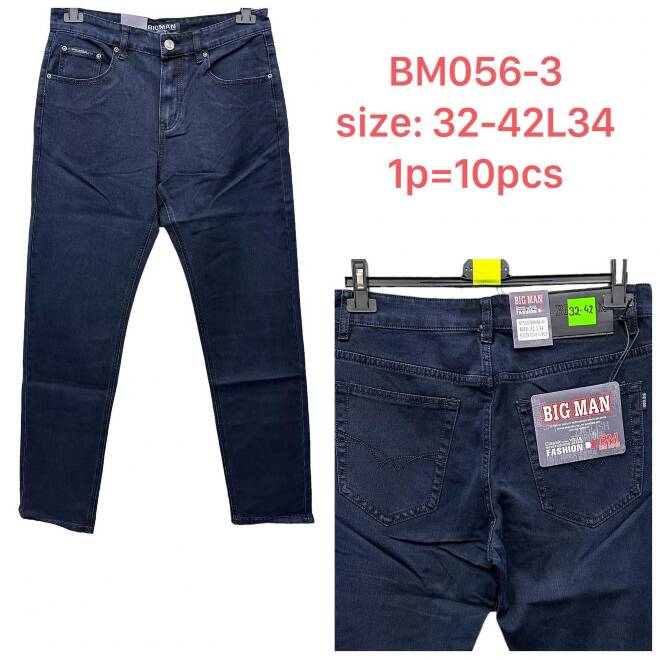 Jeansy męskie BM056-3 1 KOLOR 32-42