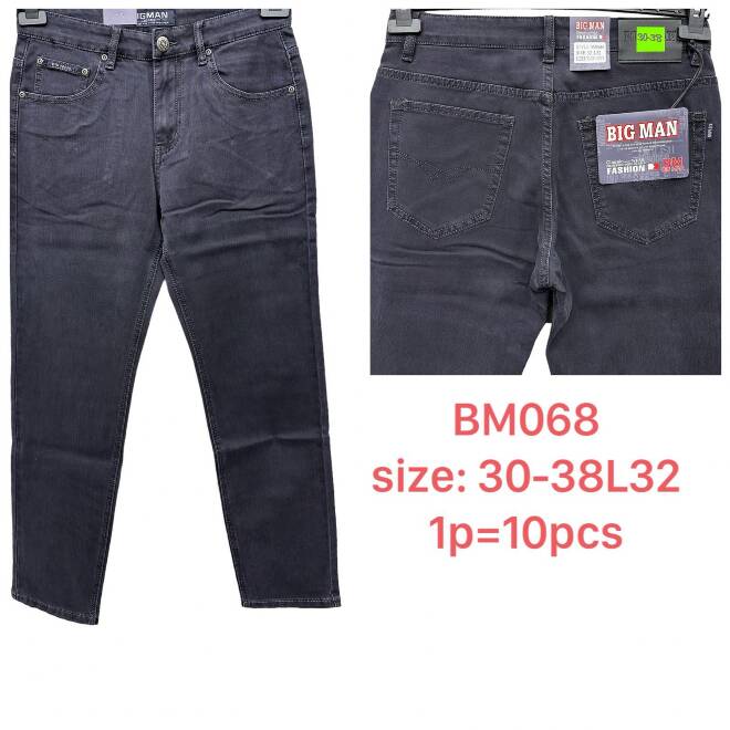 Jeansy męskie BM068 1 KOLOR 30-38