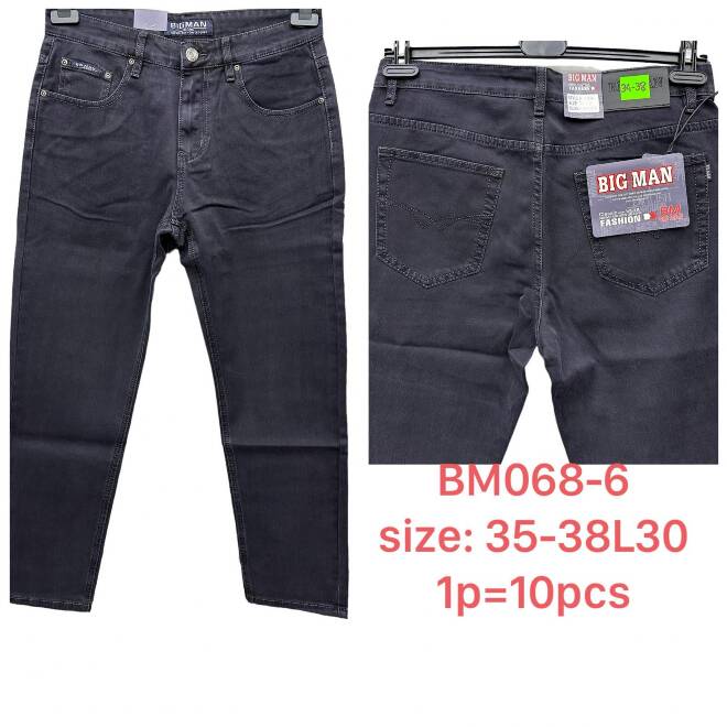 Jeansy męskie BM068-6 1 KOLOR 35-38