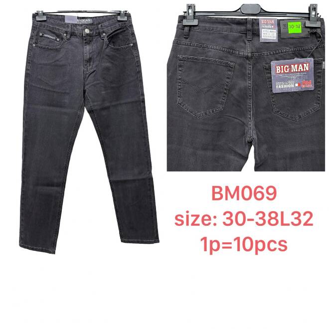 Jeansy męskie BM069 1 KOLOR 30-38