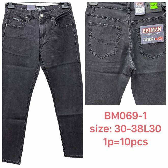 Jeansy męskie BM069-1 1 KOLOR 30-38 1