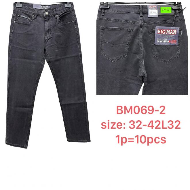 Jeansy męskie BM069-2 1 KOLOR 32-42